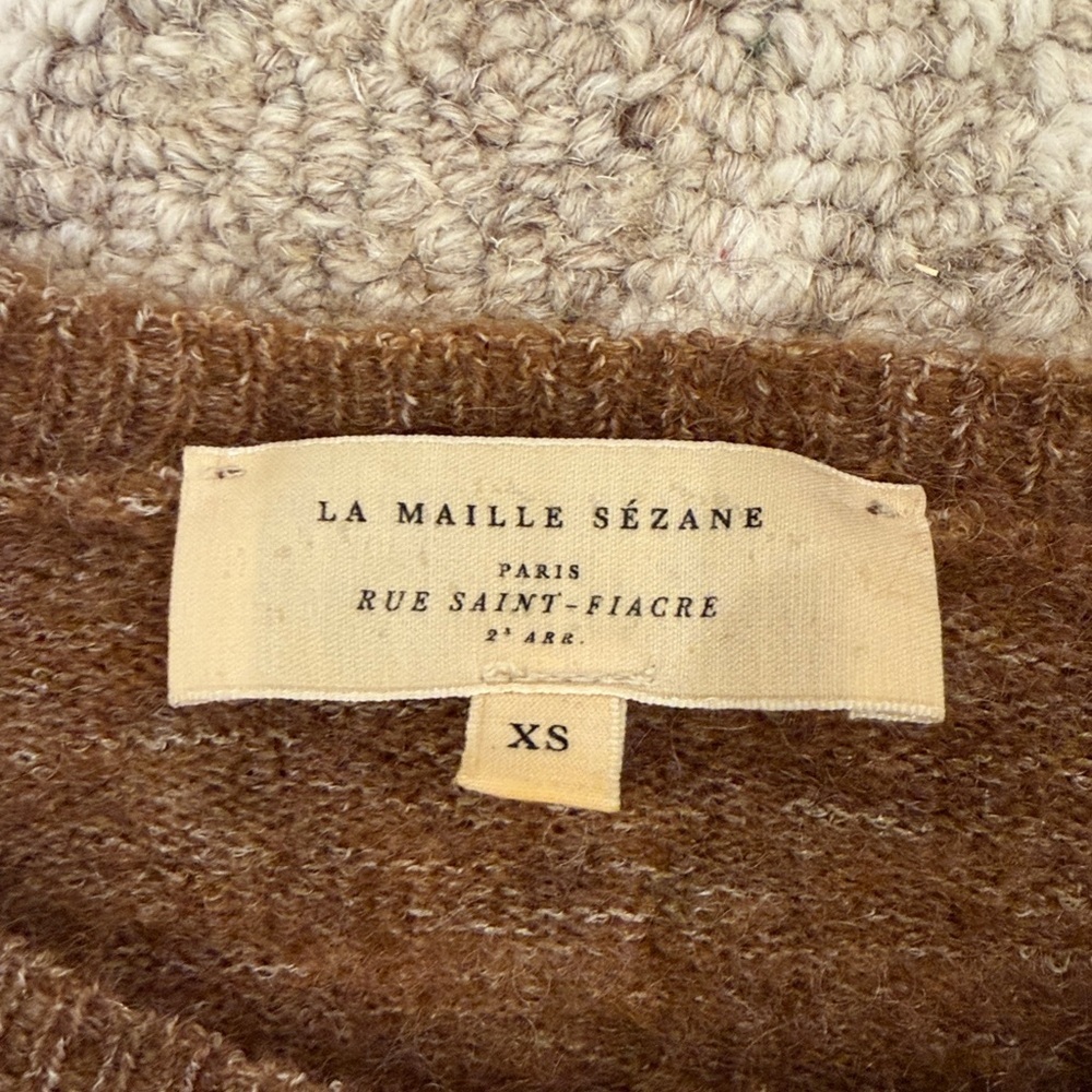 Sezane Leon Jumper Brown Women's Sweater - Picture 6 of 10
